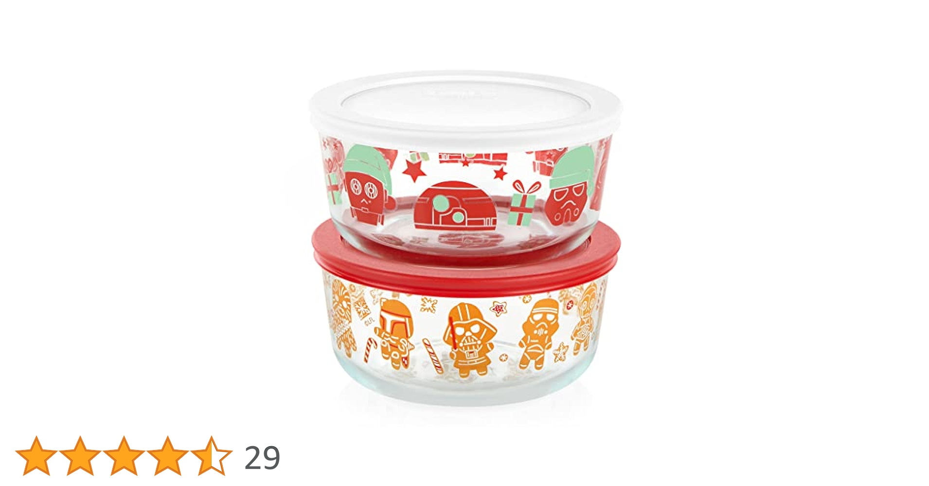 Pyrex ディズニー　スターウォーズ　保存容器 Amazon｜Pyrex スターウォーズ ホリデーテーマ 丈夫なガラス製